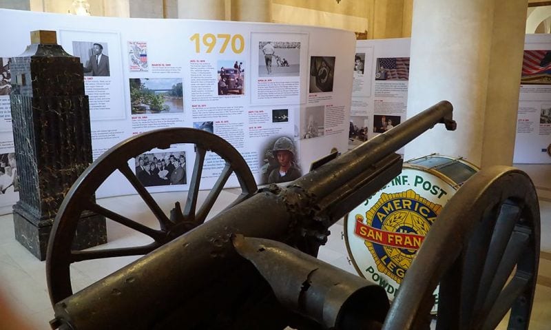 Centennial chronology on display at historic San Francisco War Memorial Veterans Building