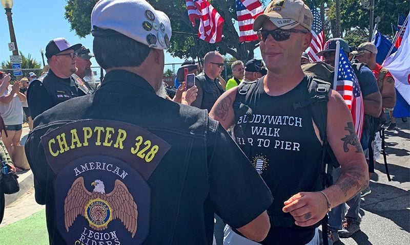 Cross-country PTSD awareness walk ends in California