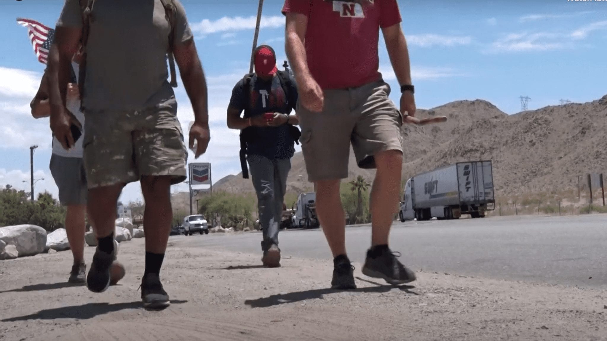 Video: Cross-country PTSD awareness walk ends in California