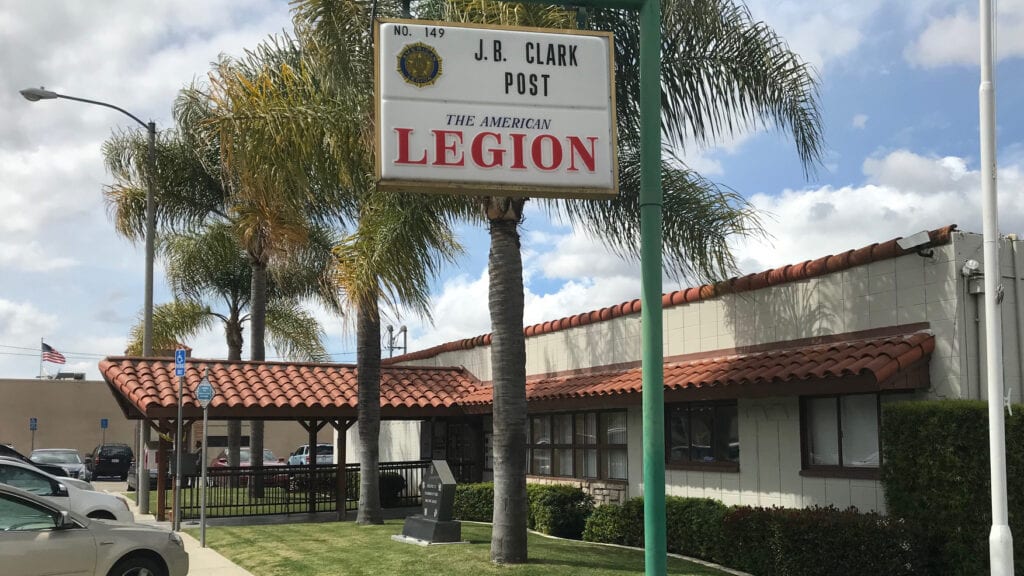 Front of American Legion Post 149 in Escondido