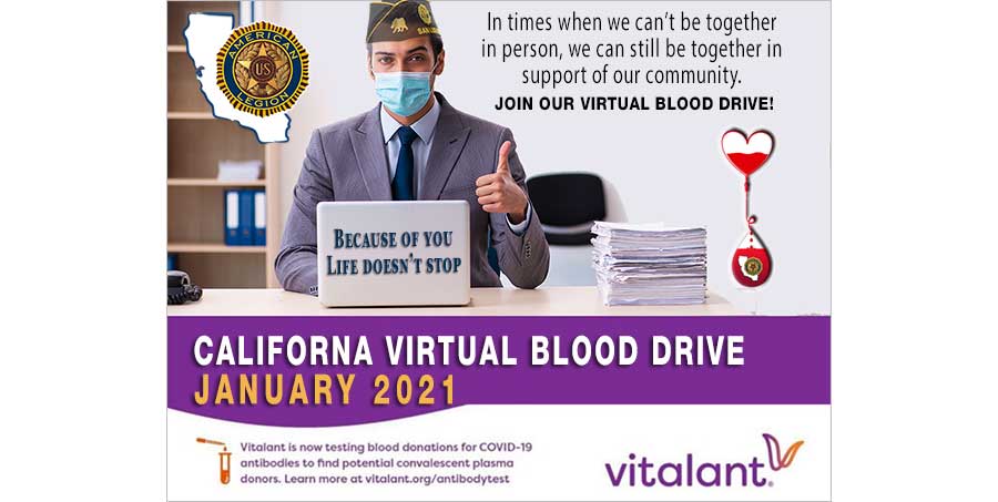 virtual blood drive flyer