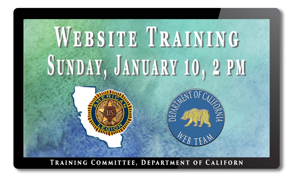 Department of California website training