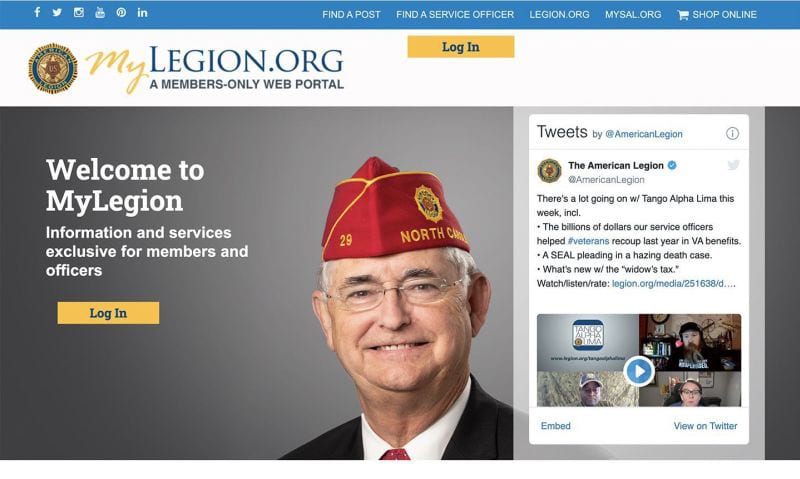 myLegion.org home page