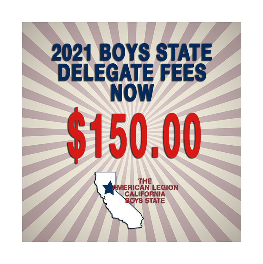 2021 Boys State delegate fees