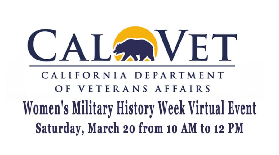 CalVet Women's Military History Week Virtual Event