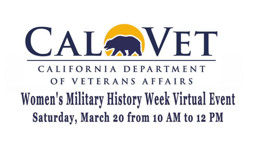 CalVet Women’s Military History Week Virtual Event