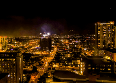 downtown Phoenix, AZ at night