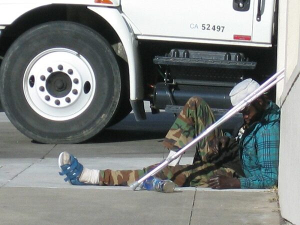 Homeless veteran in San Francisco