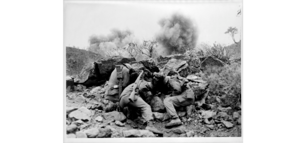 US infantry fighting during in the Korean War