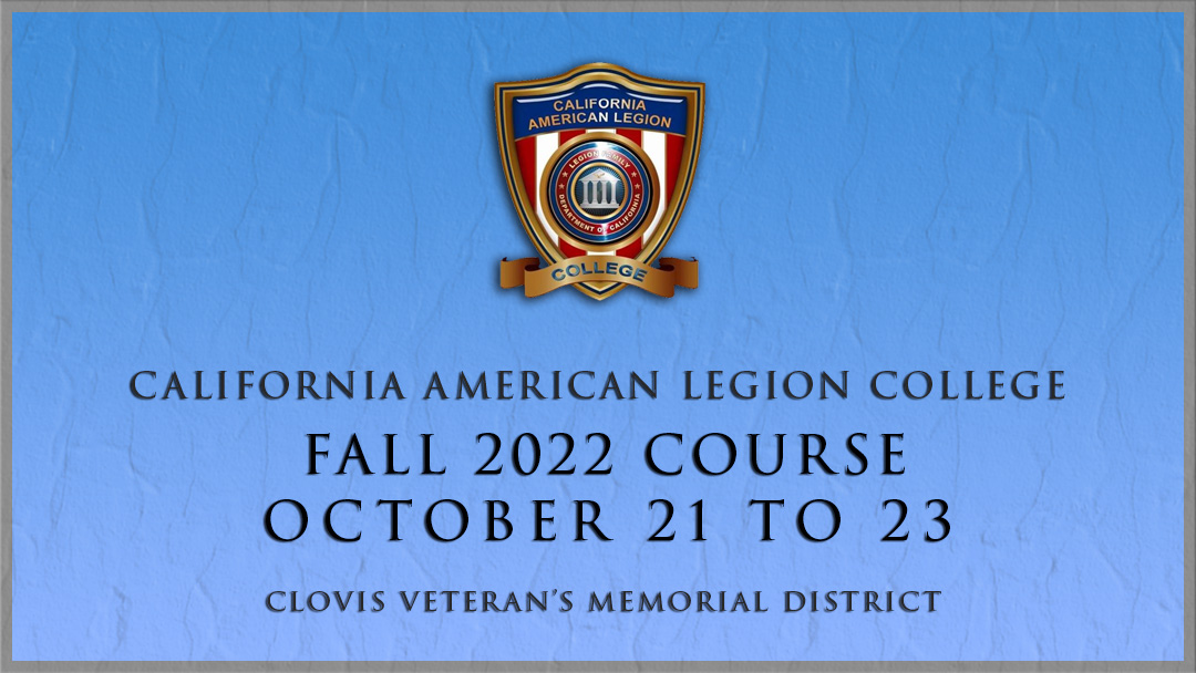 Training | California American Legion