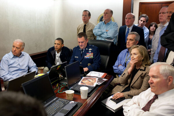 A view of the situation room during Operation Neptune Spear