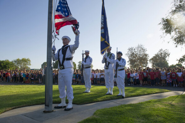 U.S. Sailors commemorating Patriot Day in 2009