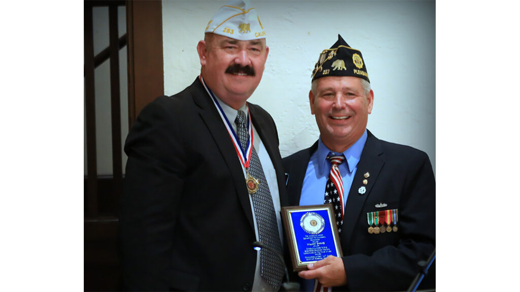 2022 Legionnaire of the Year with Commander Jere Romano