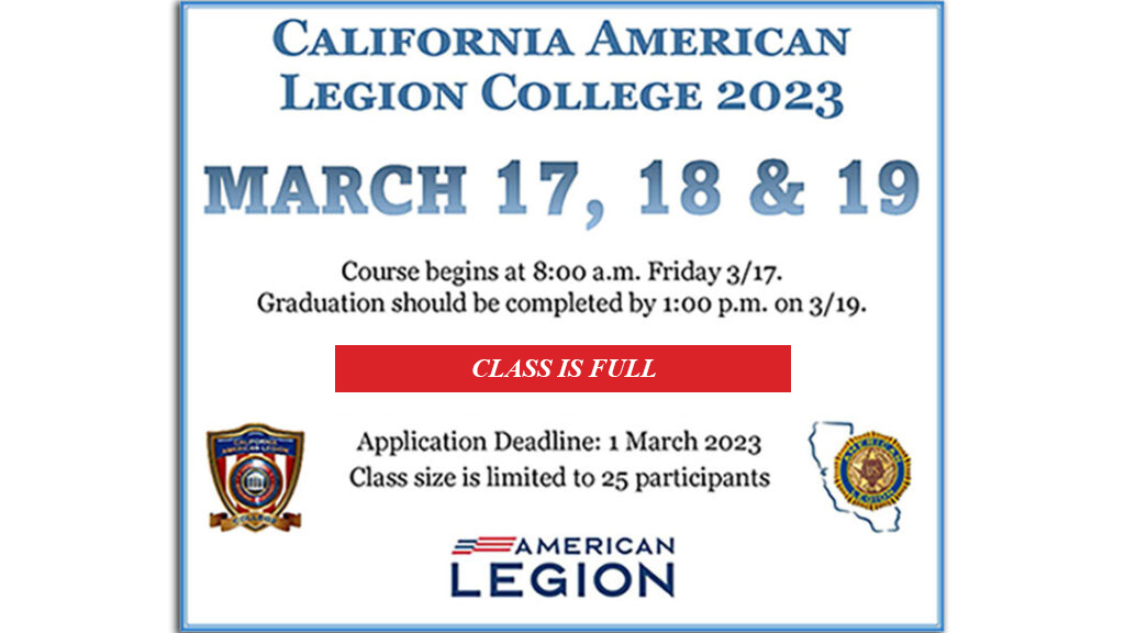 2023 California American Legion College