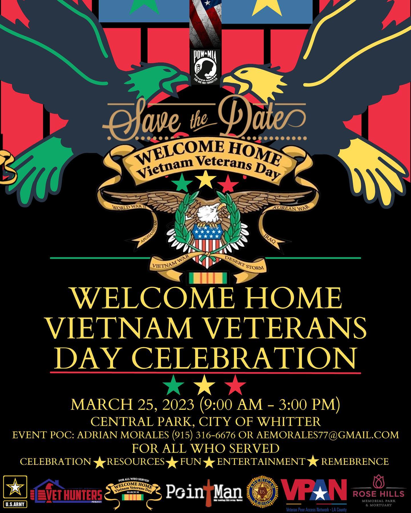 Home Vietnam Veterans Day Celebration California American Legion