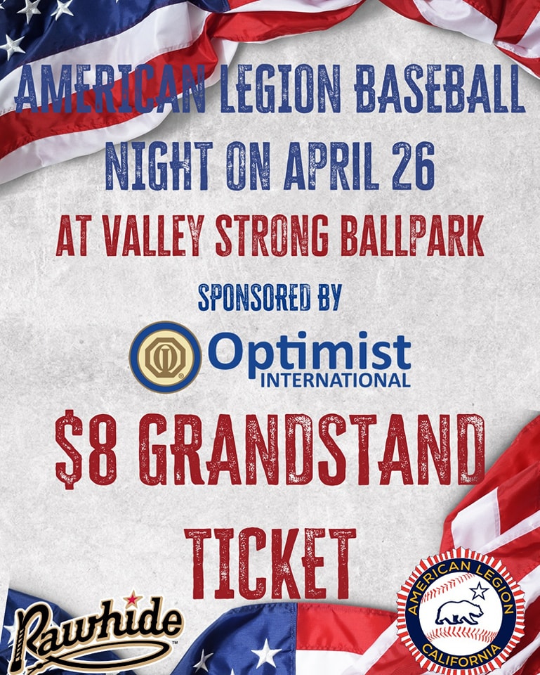 American Legion Baseball Night flyer