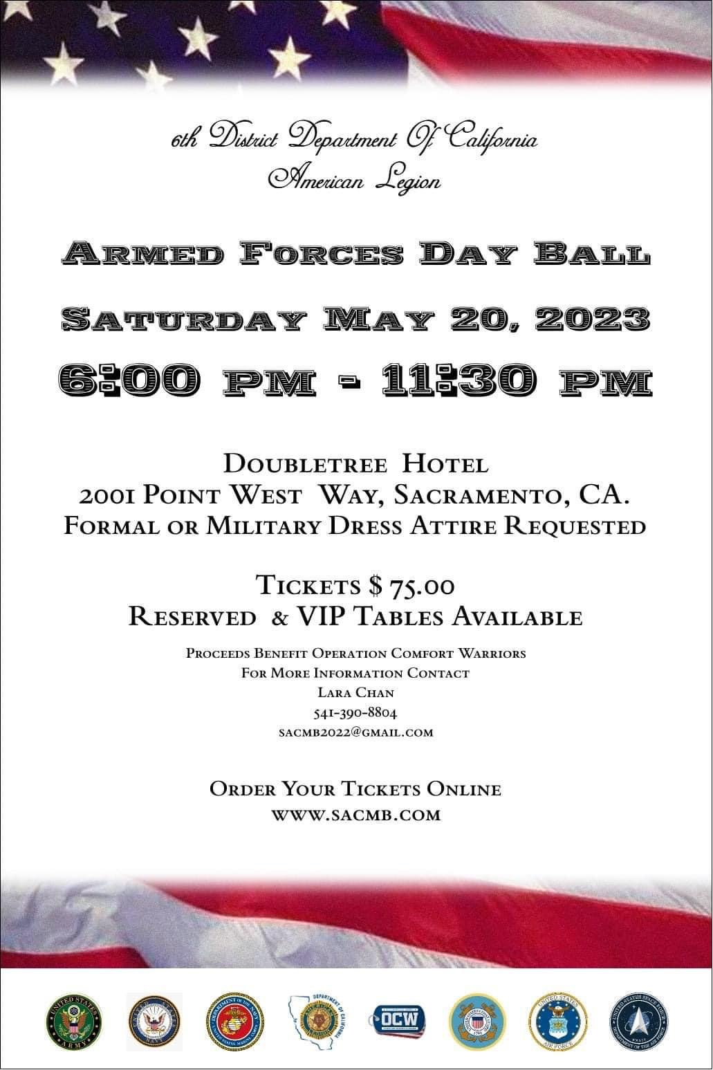 Armed Forces Day Ball flyer