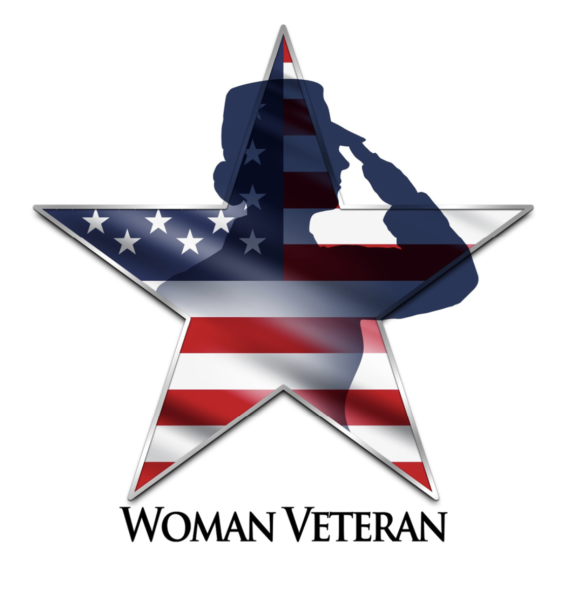 California license plate decal for a Woman Veteran