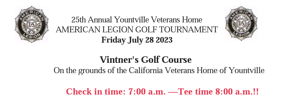 American Legion Golf Tournament flyer