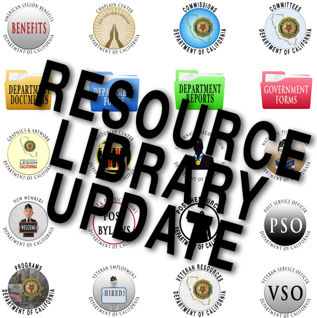 Resource Library Update