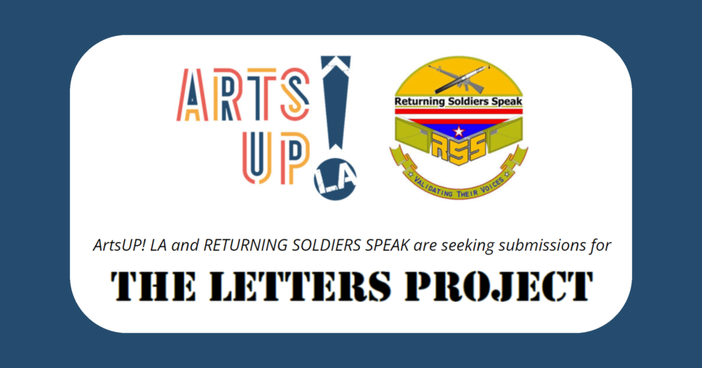 ArtsUP! LA and Returning Soldiers Speak are seeking submissions for The Letters Project