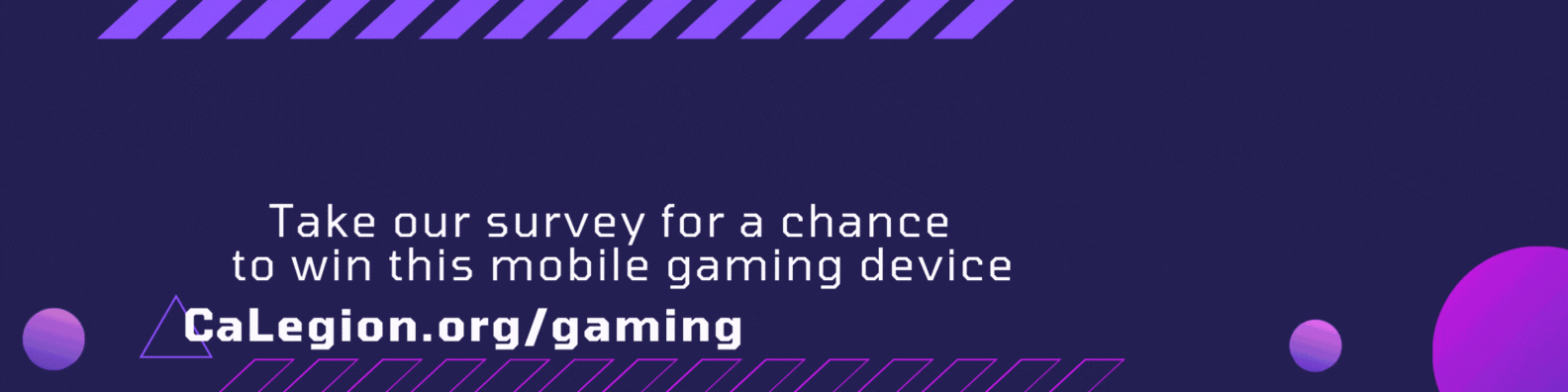 "Win a backbone mobile gaming device" animated banner