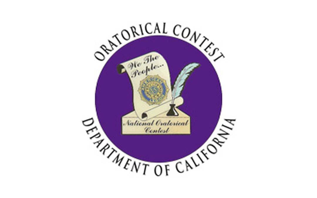 Department of California Oratorical Contest Results