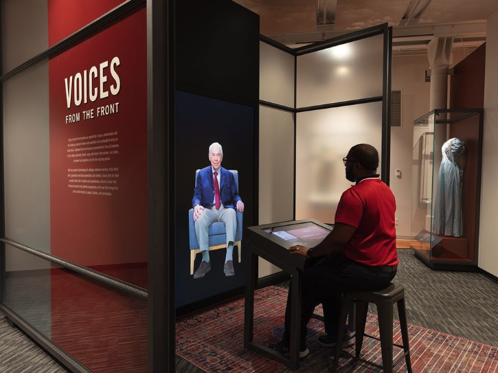 Exhibit at National WWII Museum Allows Visitors to Interact with AI Replicas of World War II Veterans
