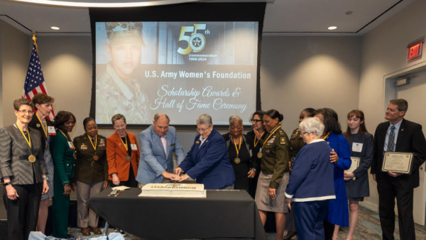 2024 U.S. Army Women's Hall of Fame cake cutting ceremony