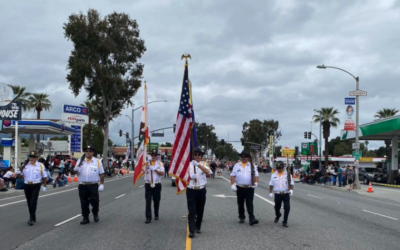 Joe Dominguez American Legion Post 742 Color Guard Proudly Leads the 50th Annual Cinco de Mayo Parade in Corona