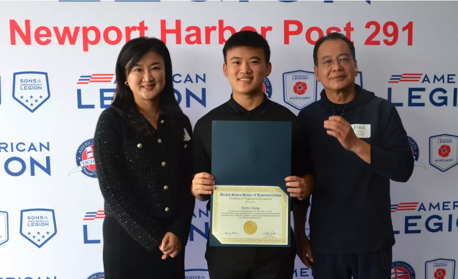 Newport Harbor American Legion Post Honors Graduating Seniors Committed to Military Service