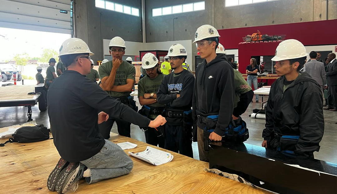 San Diego High School Construction Students Build Tiny Homes for Homeless Veterans