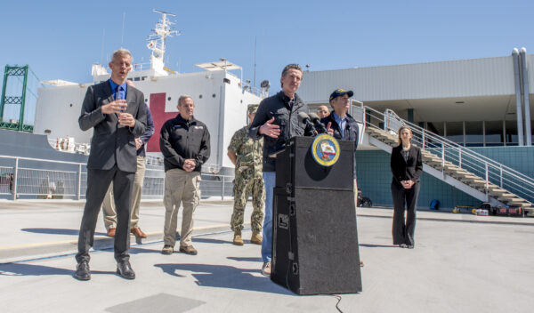 USNS Mercy Arrives in LA