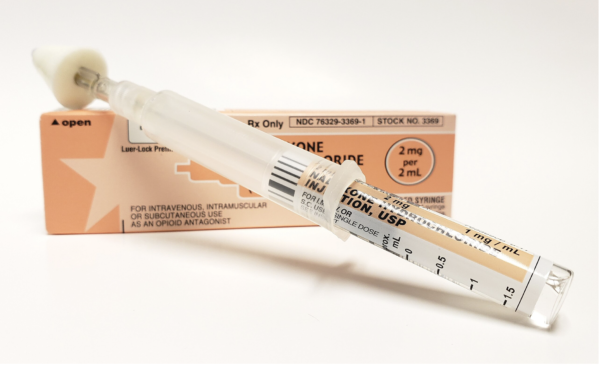 Single dose injectable Naloxone