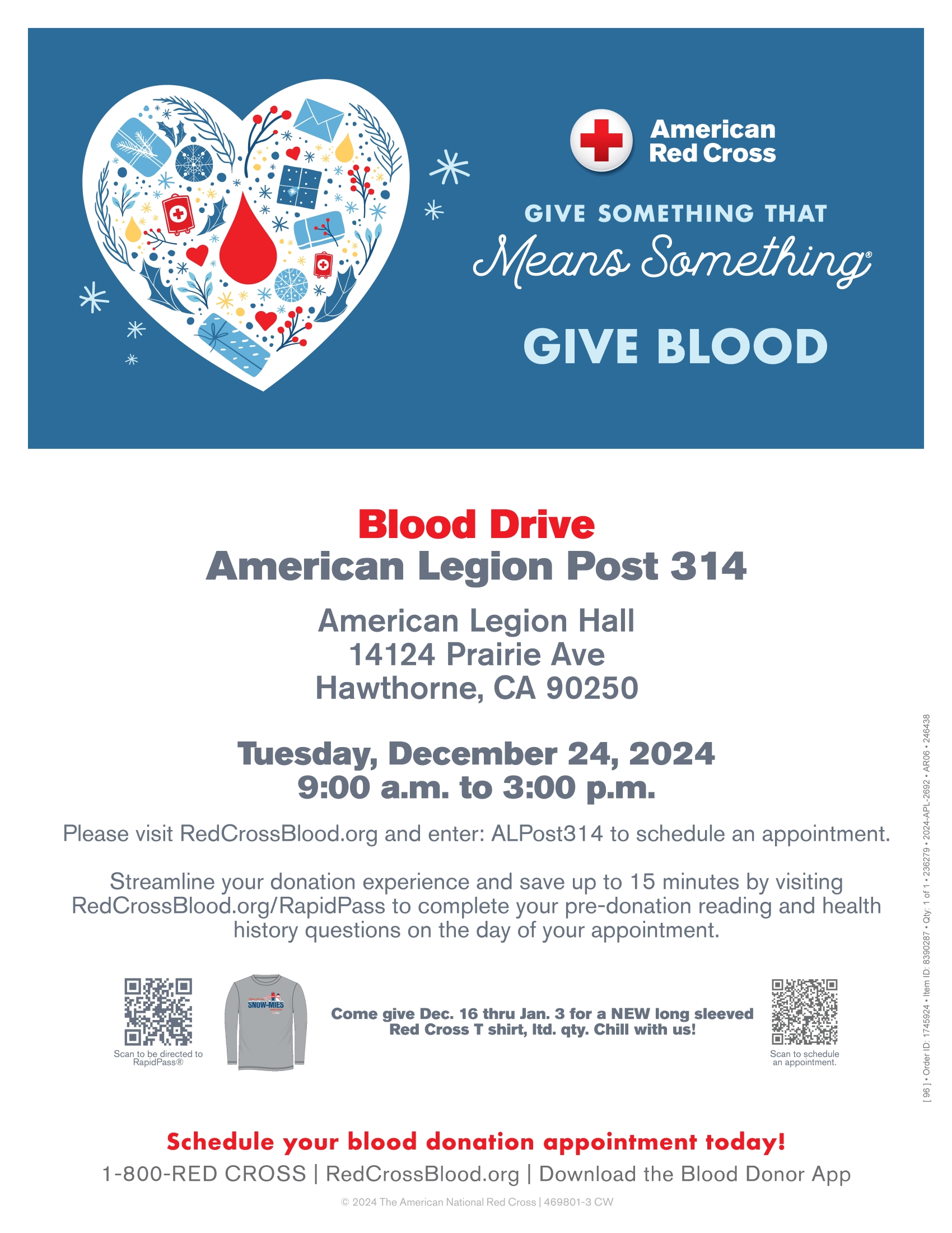 Post 314 Blood Drive