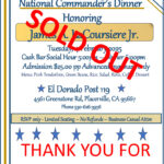 National Commander's Dinner hosted by Post 119 (SOLD OUT)