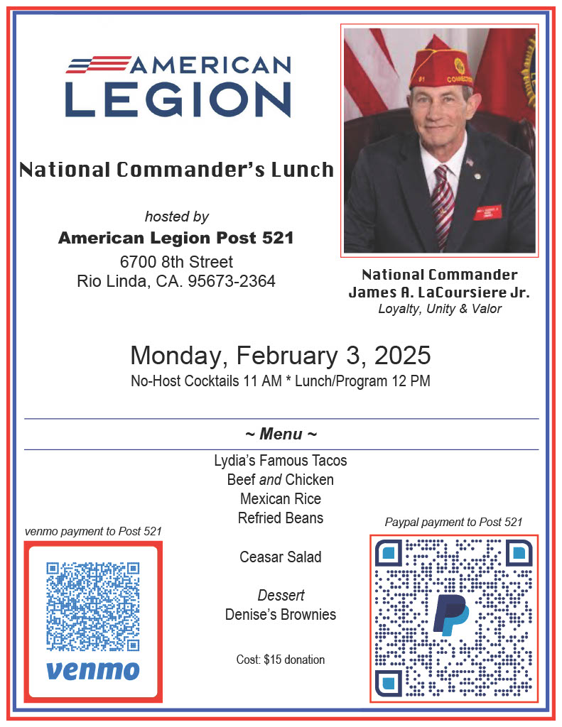 National Commander's Lunch hosted by Post 521