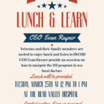 VA Benefits Lunch & Learn flyer