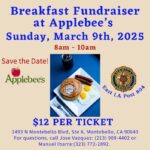 Breakfast Fundraiser at Applebee's (Post 804) flyer