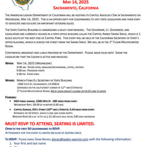 Capitol Advocacy Day flyer