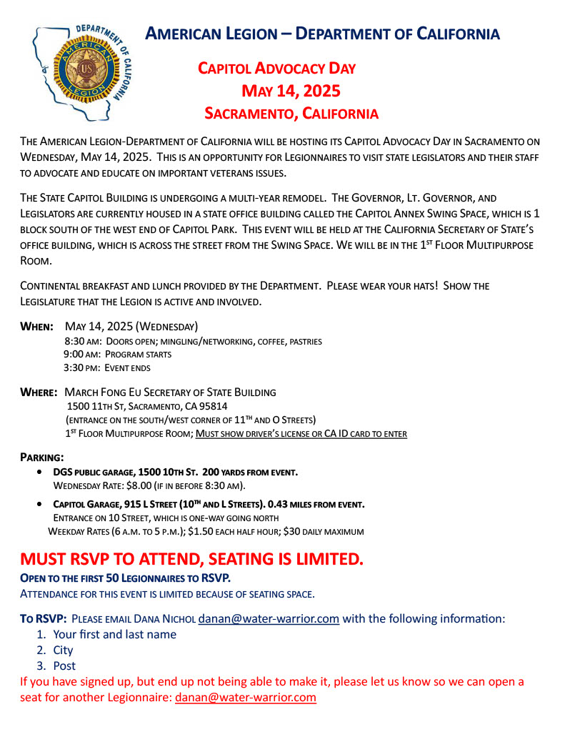 Capitol Advocacy Day flyer