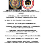 29th Annual Phil Morosky Desert Rat Regional Chili Cookoff flyer