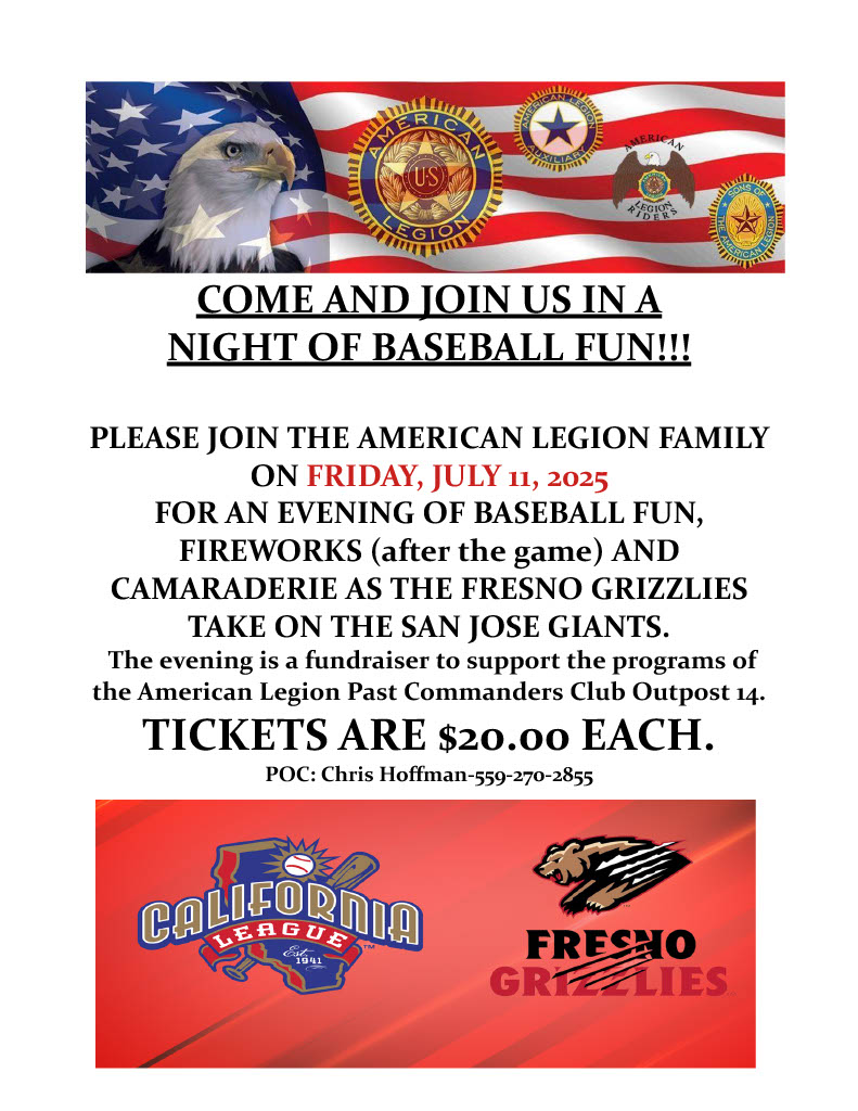 Baseball Fun at the Fresno Grizzlies flyer