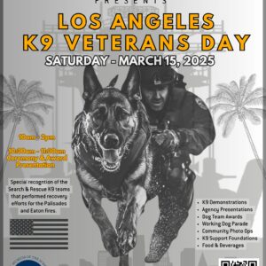 Los Angeles K9 Veterans Day flyer