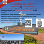 Memorial Day Raffle flyer