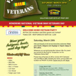 Annual Welcome Home Vietnam Veterans Party flyer