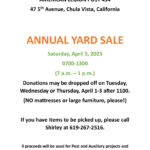 Post 434 Annual Yard Sale flyer